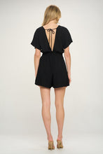 Load image into Gallery viewer, Short Sleeve Crinkle Woven Romper
