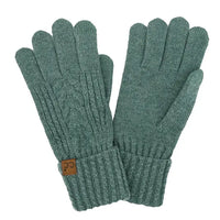 C.C Cable Knit Winter Gloves