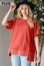 Load image into Gallery viewer, Short Sleeve Plus Relax Fit Top
