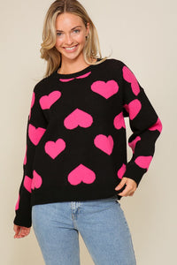 Heart Valentine's Day Sweater