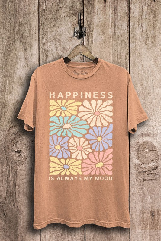 Happiness Is Always Mood Graphic Tee