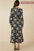 Load image into Gallery viewer, Antique Floral Plus Smock V-Neck Dress
