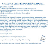 Cheddar Jalepeno Beer Bread Mix