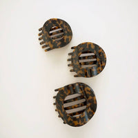 Tortoise | Medium | Flat Circle Hair Clip