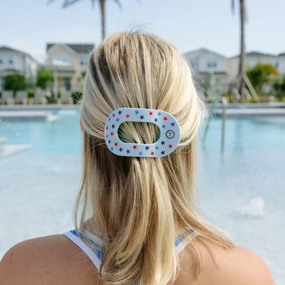 Teleties Flat Round Hair Clip United We Sparkle