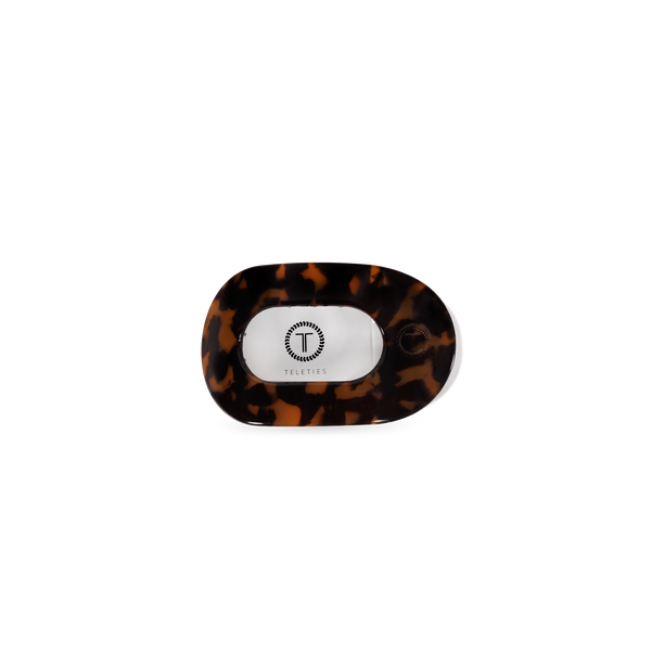 Tortoise | Tiny | Flat Round Hair Clip