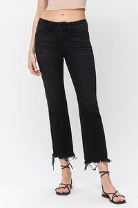 LOVERVET By VERVET Mid Rise Crop Flare Jean