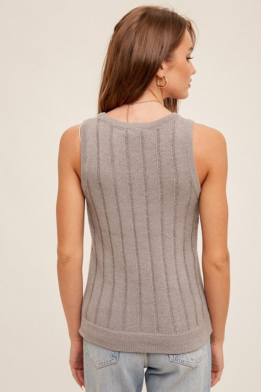 Cozy Rib Tank Sweater