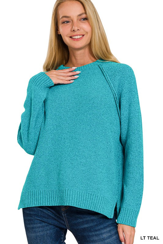 Chenille Raglan Sweater