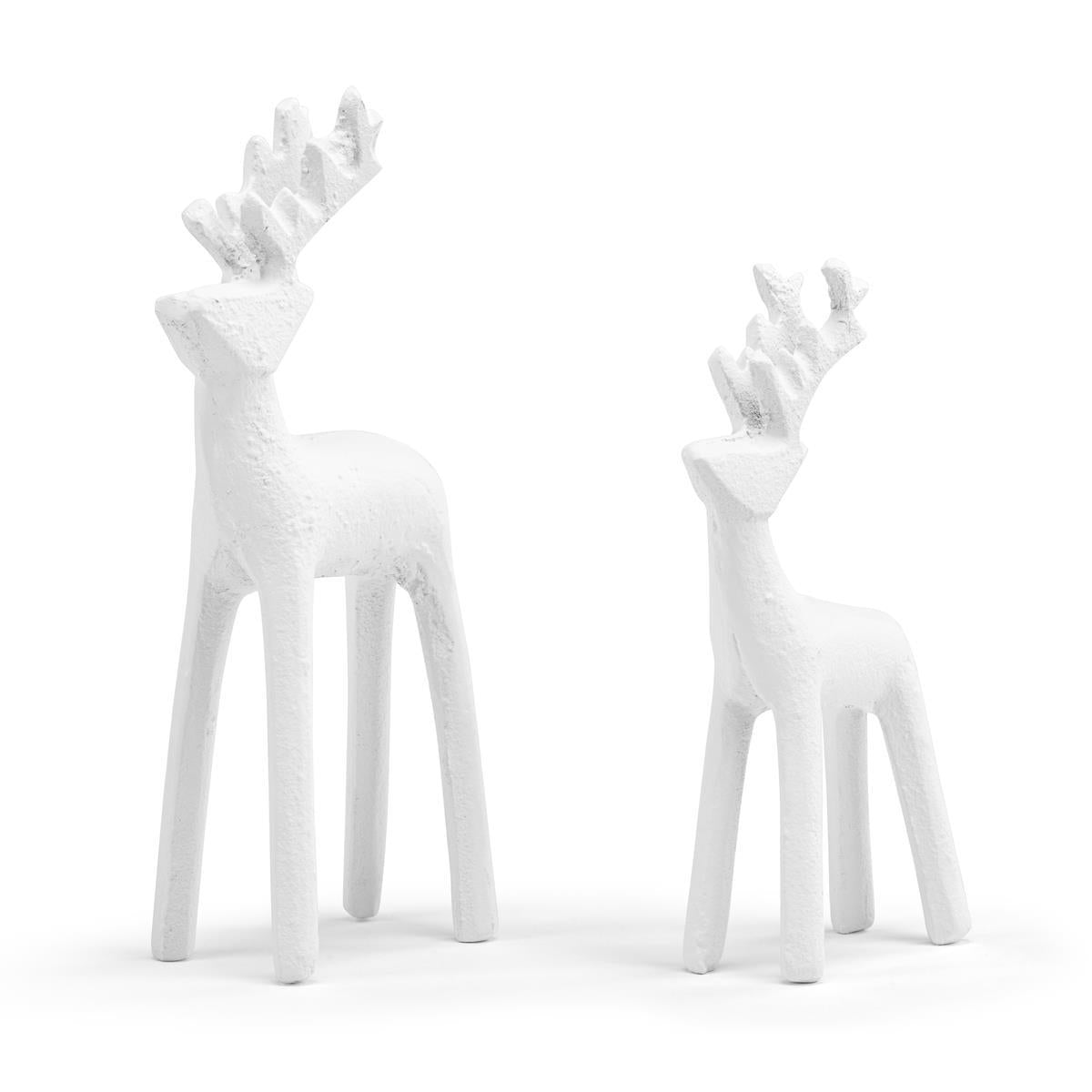 Cast Iron White Reindeer