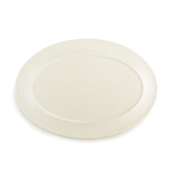 Green Pine Bamboo Large Melamine Oval Platter