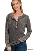 Load image into Gallery viewer, Washed French Terry Henly Raglan Top
