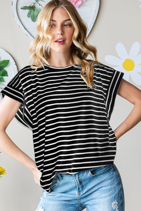 Sleeveless Stripe Top