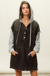 Kangeroo Pocket Denim Dress