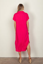 Load image into Gallery viewer, Oversized Solid Linen Woven Dress
