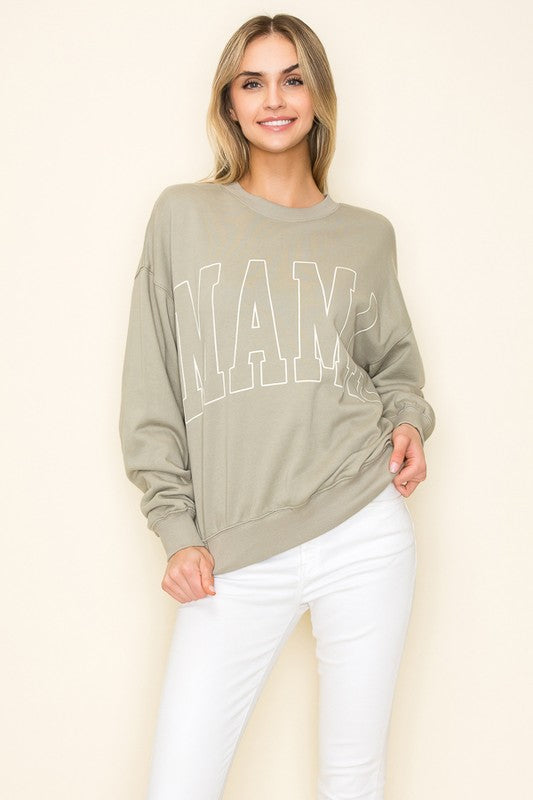 Mama Premium Washed Sweatshirt