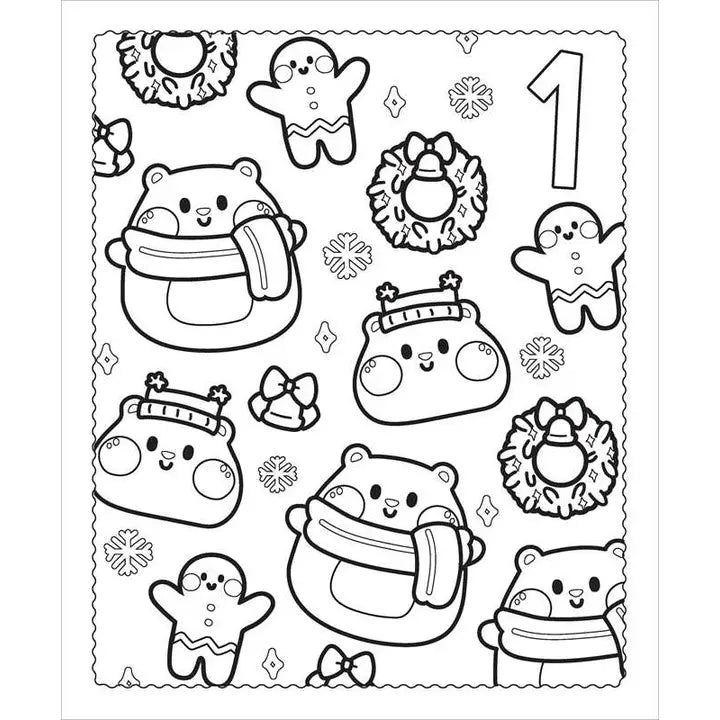Christmas Advent Coloring Book