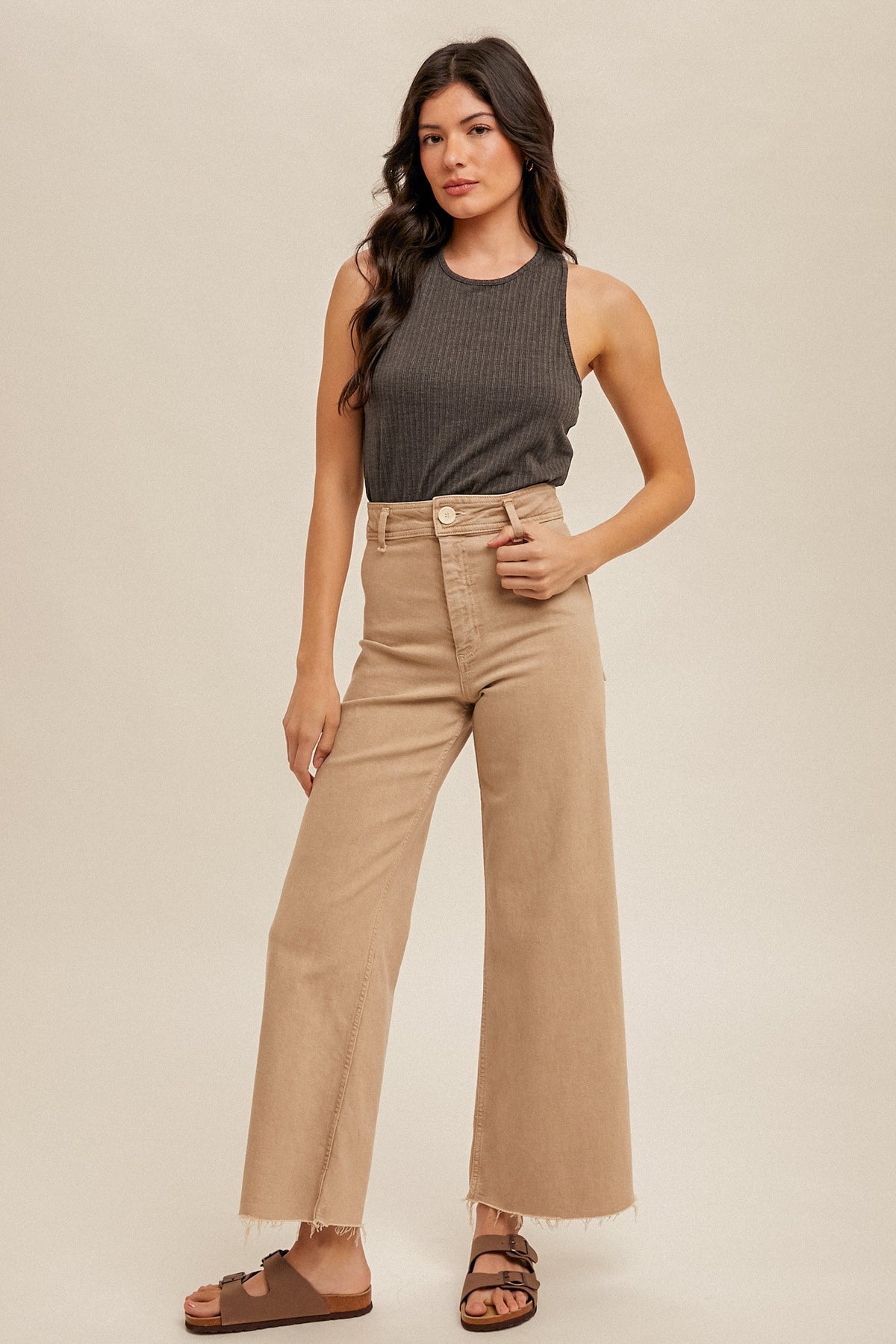 Tie Back Detailed Rib Tank