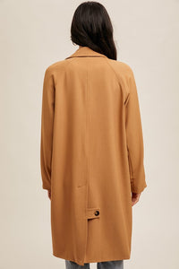 Oversized Cocoon Coat With Pockets