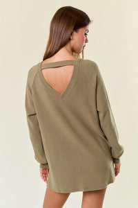 Brushed Long Ragln Sleeve Top