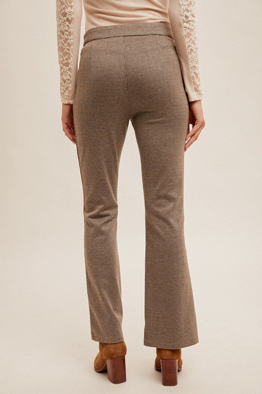 Jaquard Knit Flare Pants