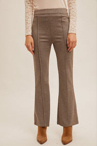 Jaquard Knit Flare Pants