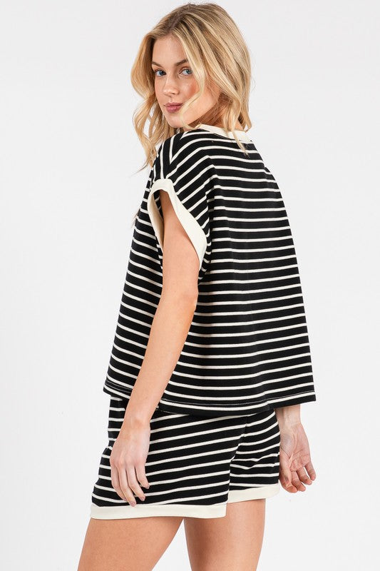 Striped Terry Top