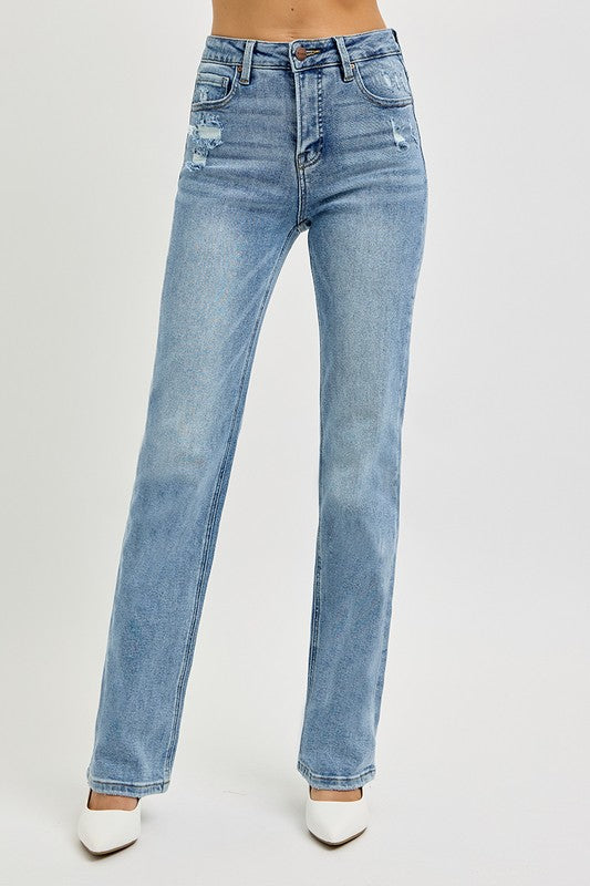 Risen Tummy Control High Rise Straight Jean