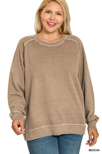 French Terry Pigment Dye Plus Crewneck