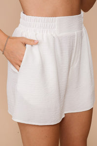 Smocked High Waisted Airflow Short
