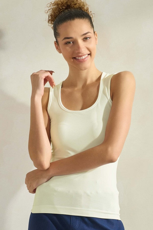 U Neckline Seamless Tank