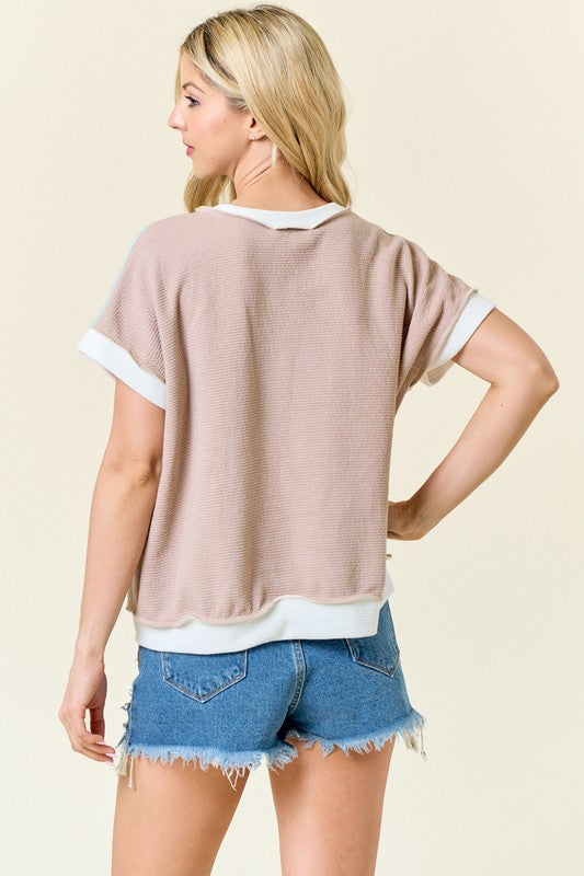 Ellas Color Block Top