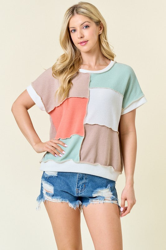 Ellas Color Block Top