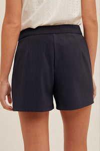 Button Detailed Ottoman Shorts