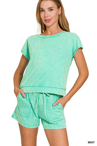 Premium Cotton Washed Shorts