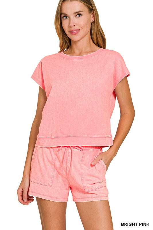 Premium Cotton Washed Shorts