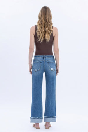 Lovervet By Vervet Mid Rise Cuff Ankle Slim
