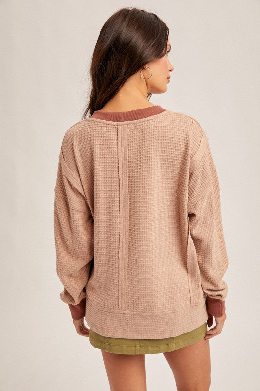Brush Thermal Crew Neck Oversized Pullover