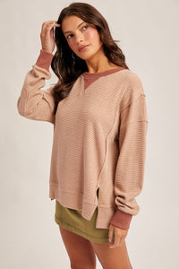 Brush Thermal Crew Neck Oversized Pullover