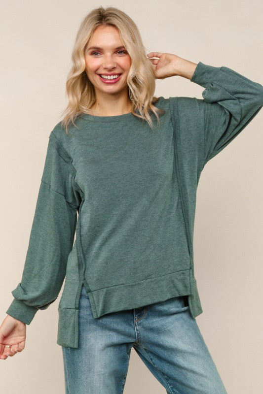 Long Sleeve Loose Fit Top