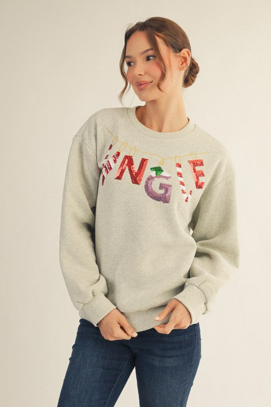 Sequins Jingle Sweatshirts