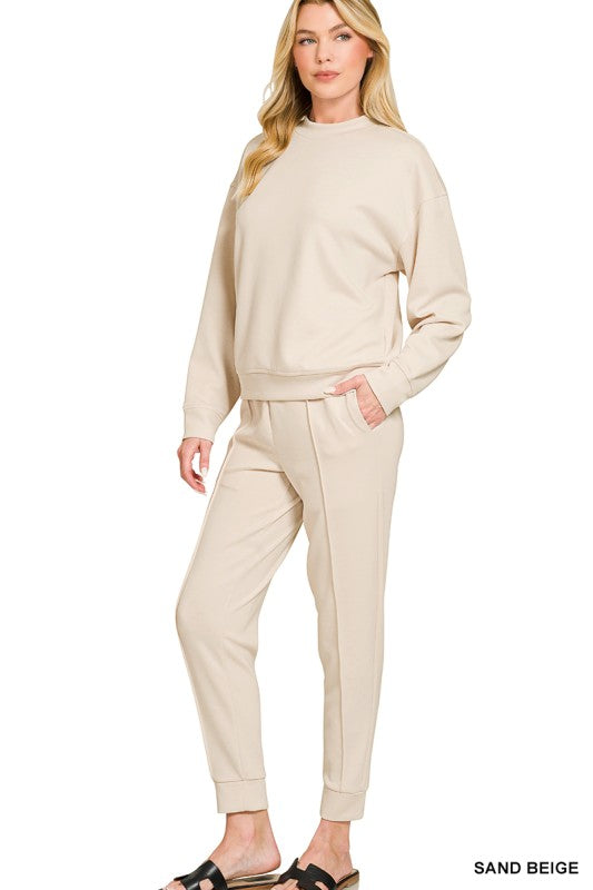 Scuba Mock Neck Pullover & Joggers