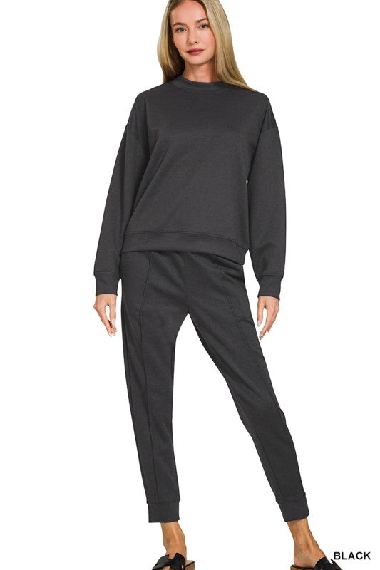 Scuba Mock Neck Pullover & Joggers