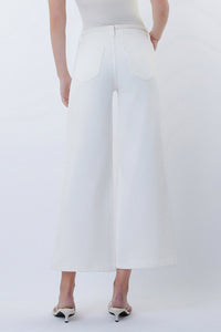 VERVET High Rise Drawstring Wide Leg Jeans