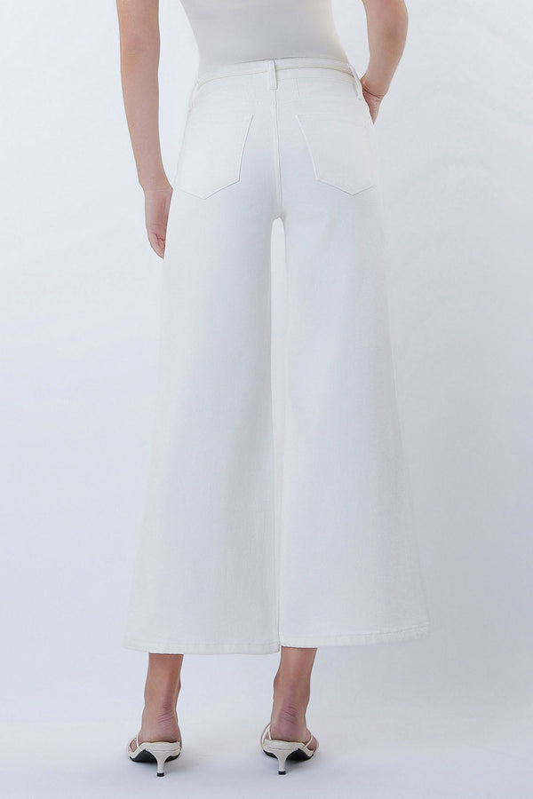 VERVET High Rise Drawstring Wide Leg Jeans