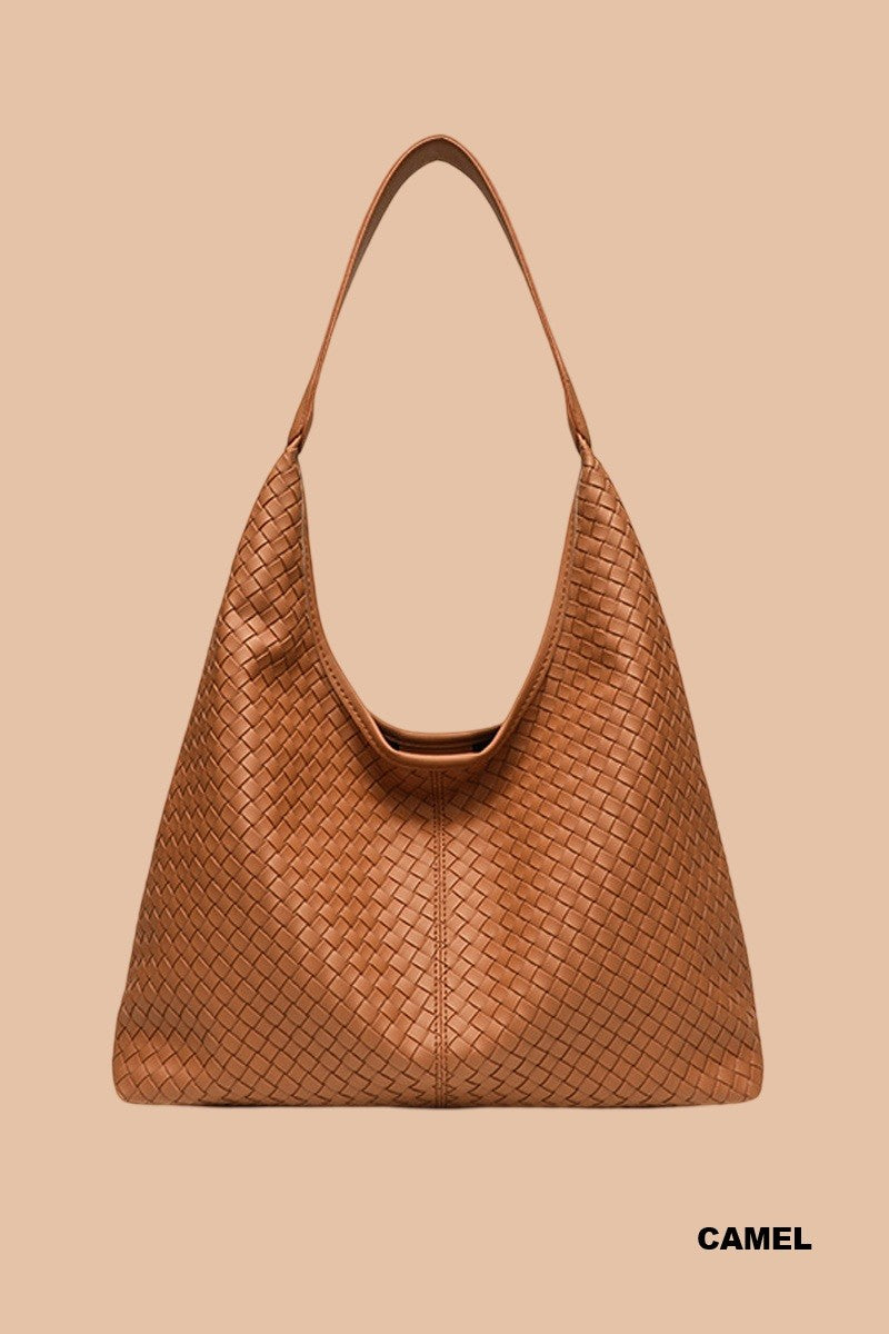 Woven Weave Hobo Shoulder Bag