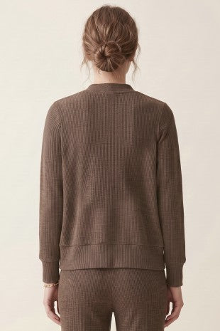 Ribbed Button Down Cardigan