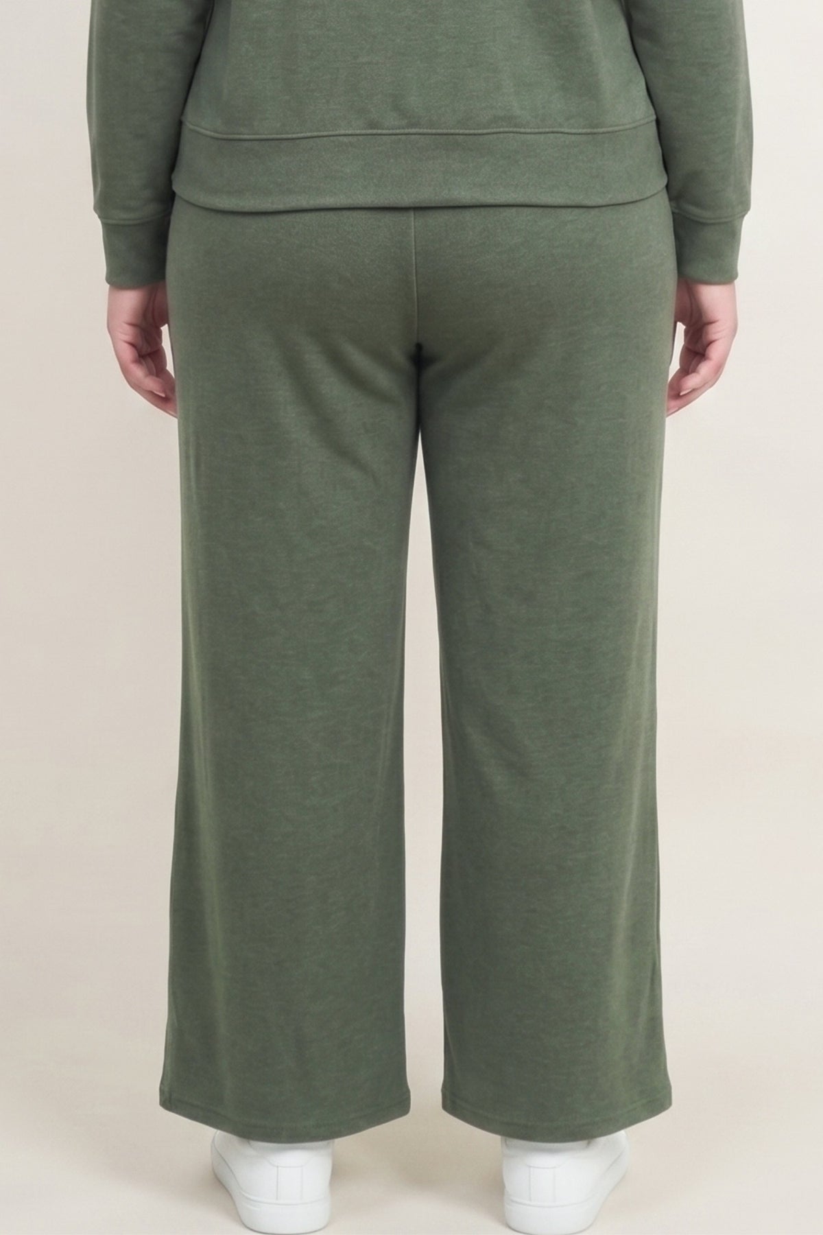 Plus Sweater Knit Drawstring Pants