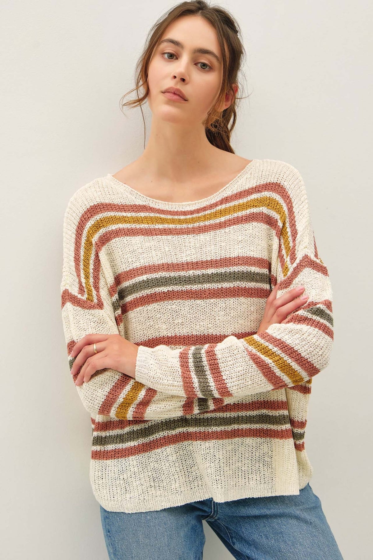 Tri-Striped Sweater