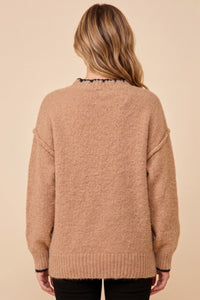 Contrast Detail Horse Sweater